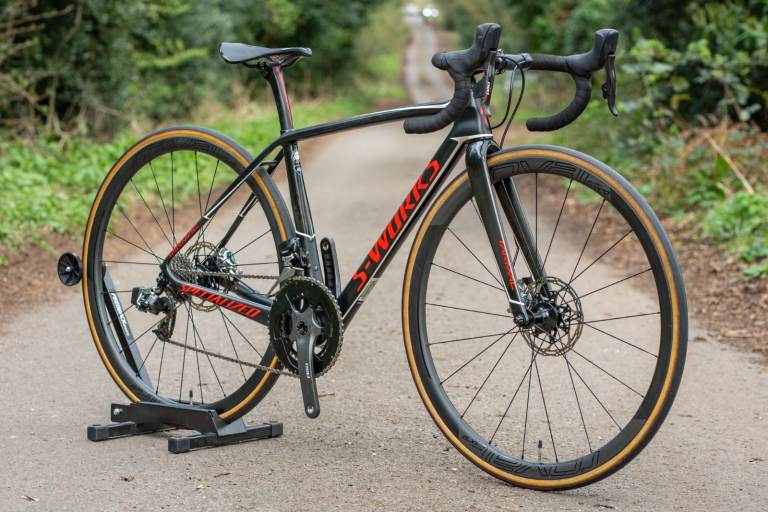 Specialized S Works Tarmac SL5 Red eTap Hydro Disc Bike 49cm XS Roval Wheels