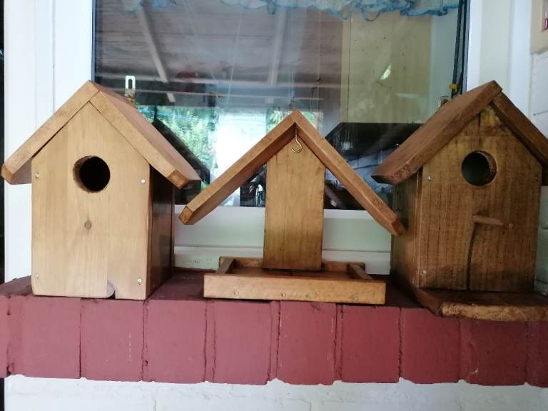 Wooden bird house 