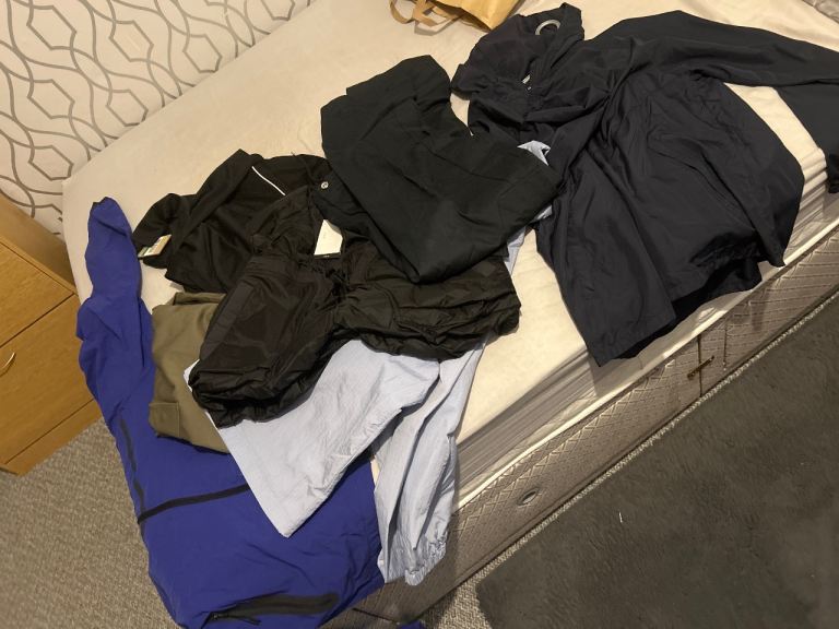 Mixed Bundle of Black, Blue, and Grey Sports Clothes
