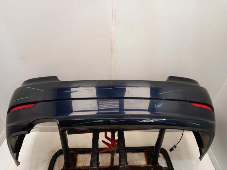 Bmw 5 Series Rear Bumper 2003-2010 Saloon Monacoblau Metallic (A35)
