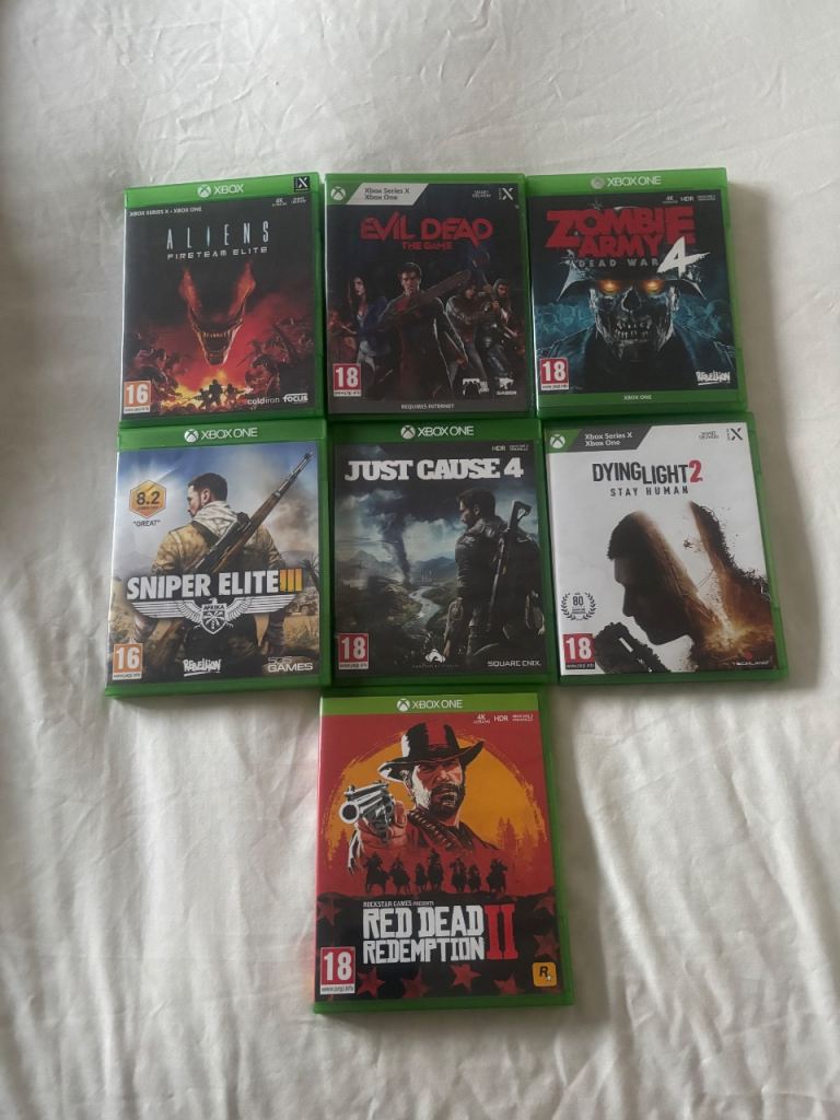 Xbox One Games Bundle - Aliens, Evil Dead, Red Dead Redemption II & More