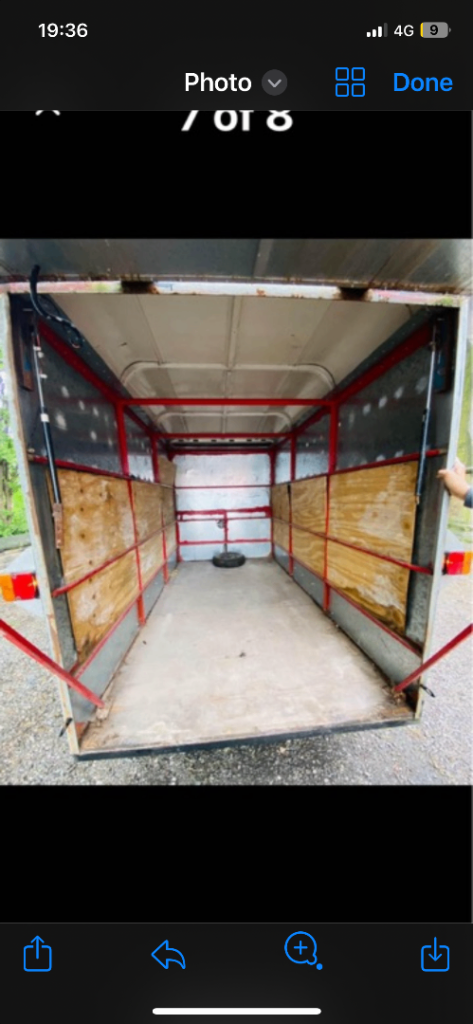 Galvanised twin axel 10ft trailer 