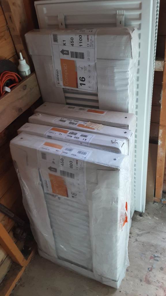 8 New Central Heating Radiators.
