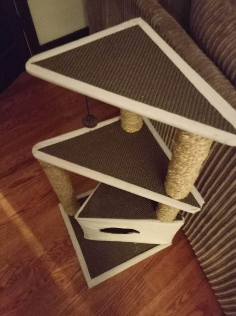 SEGAWE 36.8" Cat Tree Activity Centre – Scratching Post With Sisal-Covered Condo Furniture
