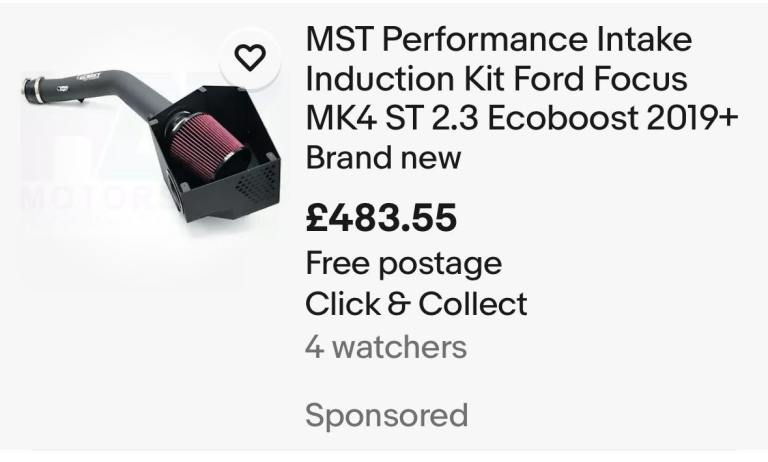 ford focus ST mk4 air filter 