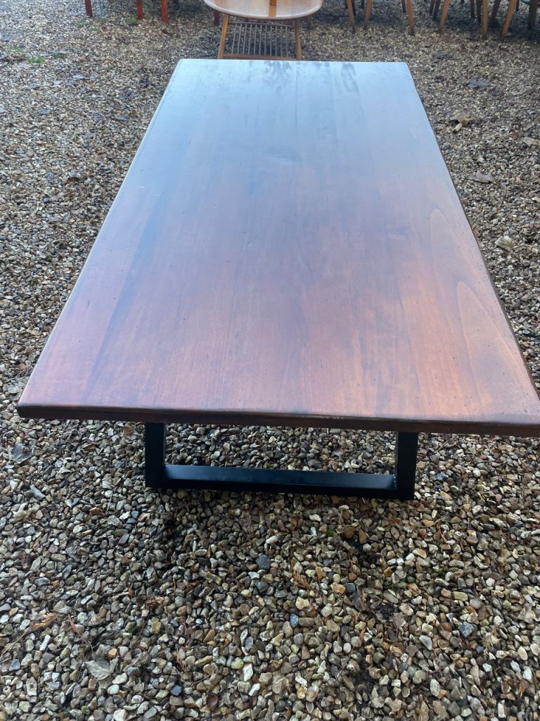 John Lewis vintage antique style industrial dining table 