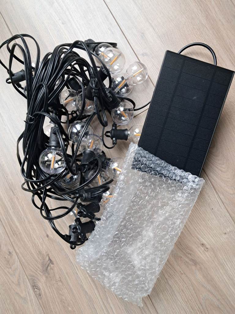 Brand new solar outdoor festoon lights