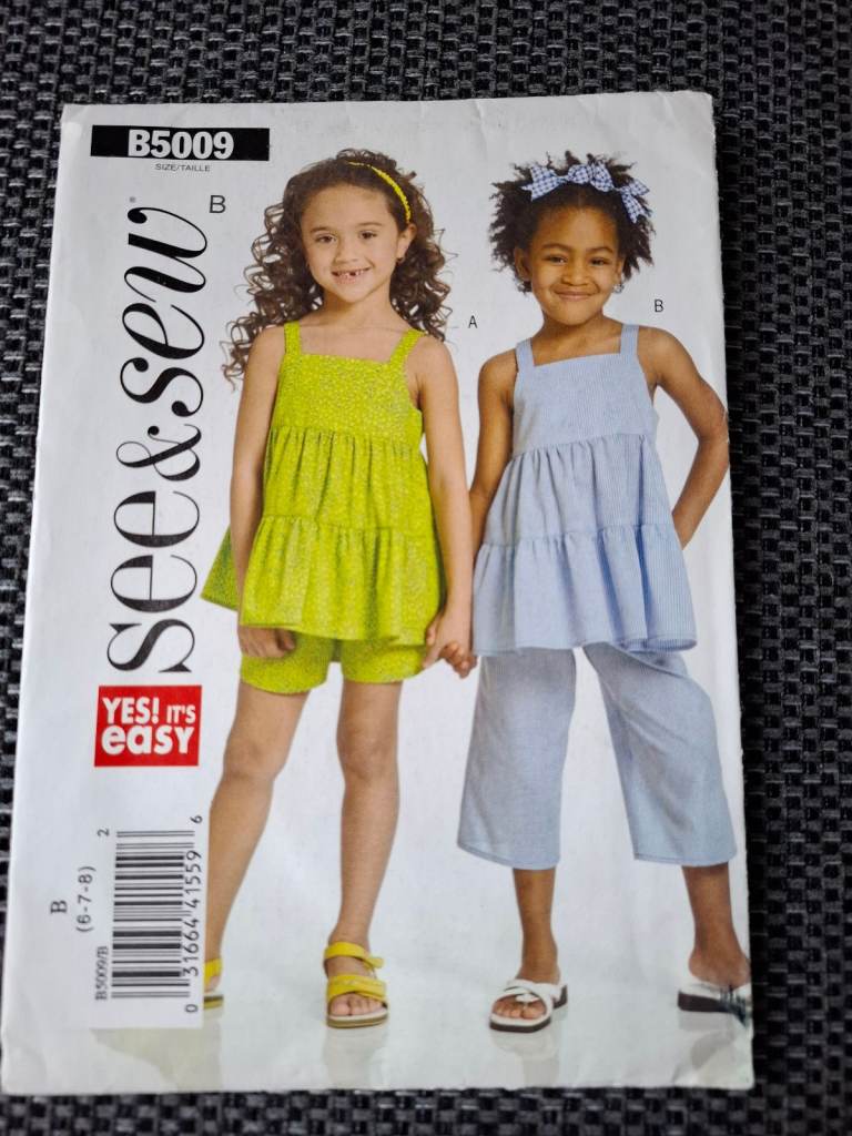 Sewing Pattern Childrens Top and Shorts Set