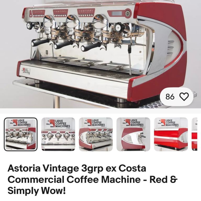 Astoria ex Costa coffee machine 3grp