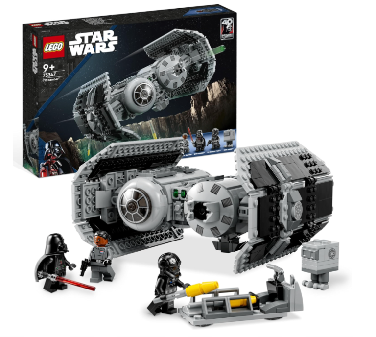 LEGO Star Wars TIE Bomber - Starship Model incl. a Gonk Droid & Darth Vader Minifigure - 9+ pick up 