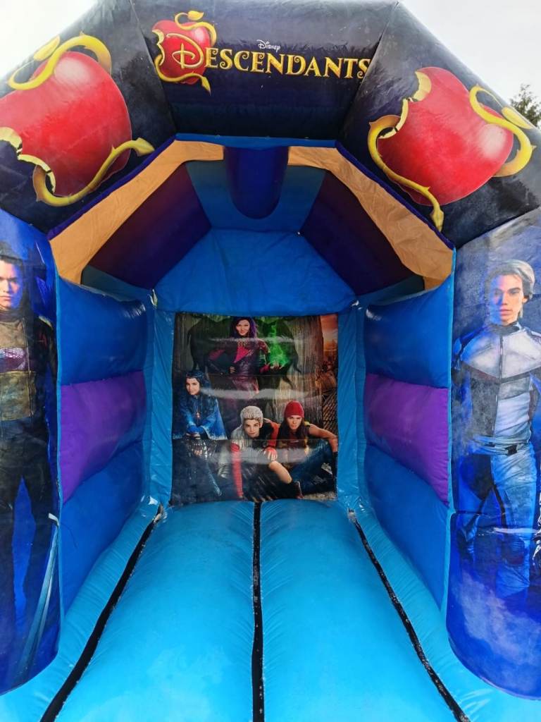 Disney discendents bouncy castle 