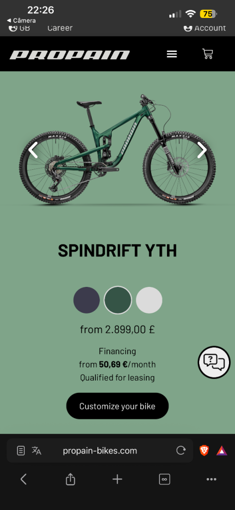 New Propain Spindrift YTH Mountain Bike – Unused in Box