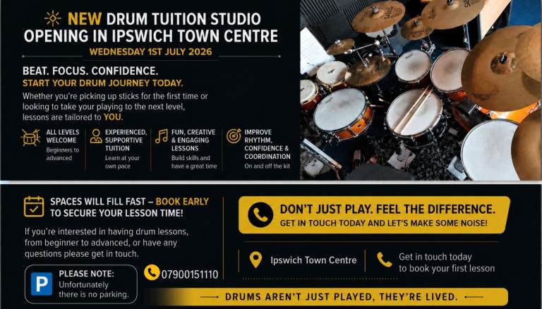 Drum Tuition from July 1st