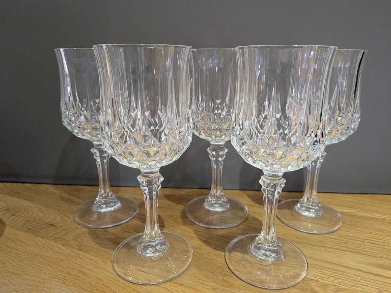 5 x Crystal glasses.  