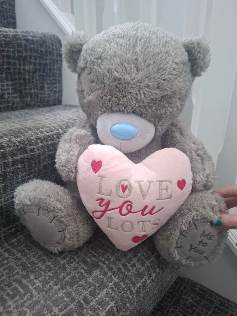 Me to You Teddy Bear - LOVE YOU LOTS Heart