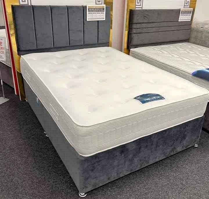 image for Xmas Deal Alert! 🔔 Double Divan Bed With Mattress | Fast Delivery ! **