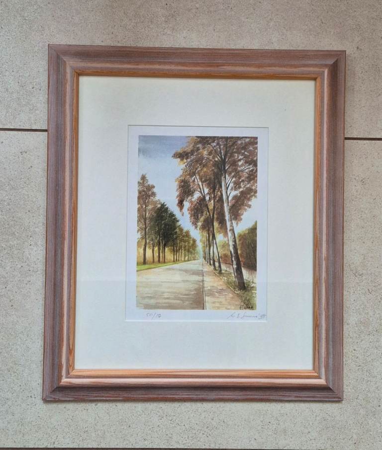 Framed print "Avenue of Trees" by George Surma (local artist)