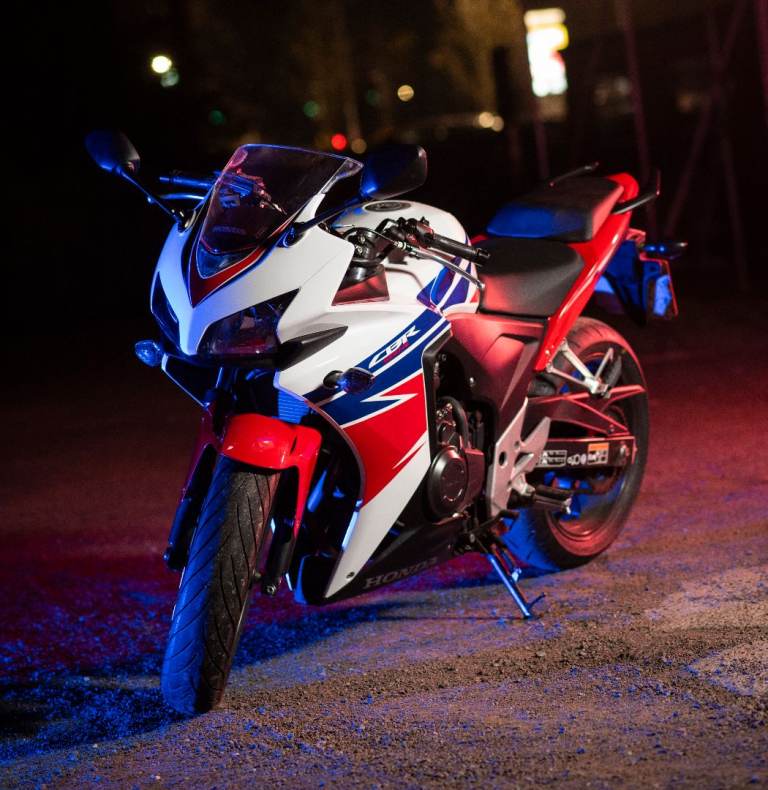 Honda CBR500R 2015 White 4629 miles