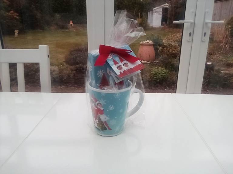 Brand new hot chocolate drink mix mug with vanilla marshmallows. 