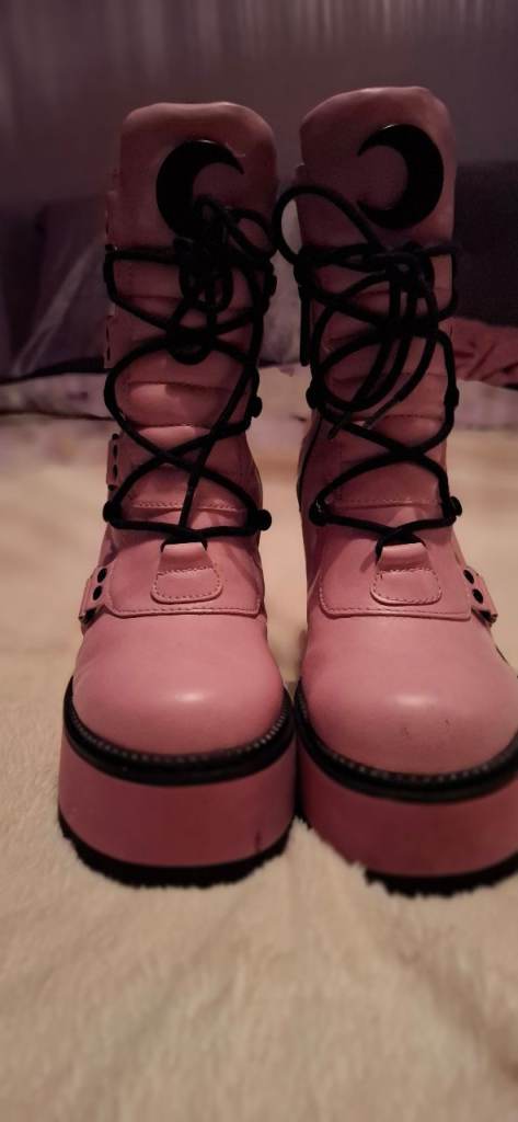 image for Killstar pink boots 