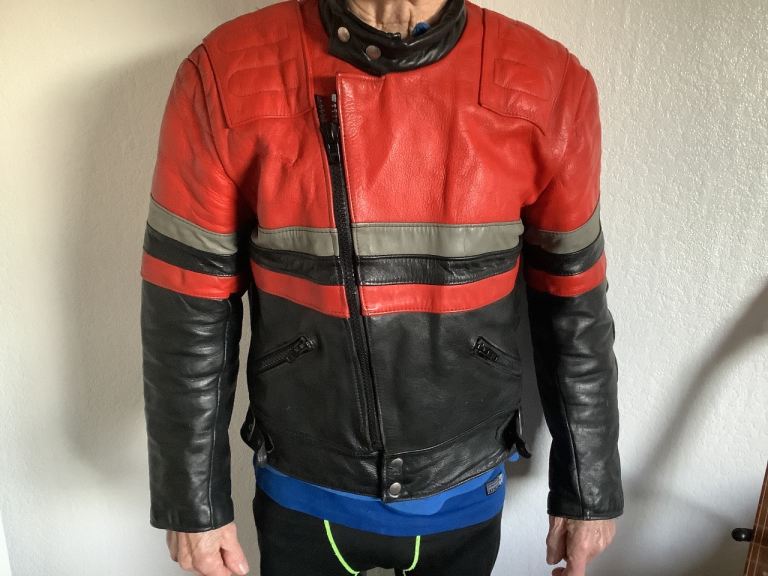 GENUINE DONNOLLY COW HIDE LEATHER BIKER JACKET 