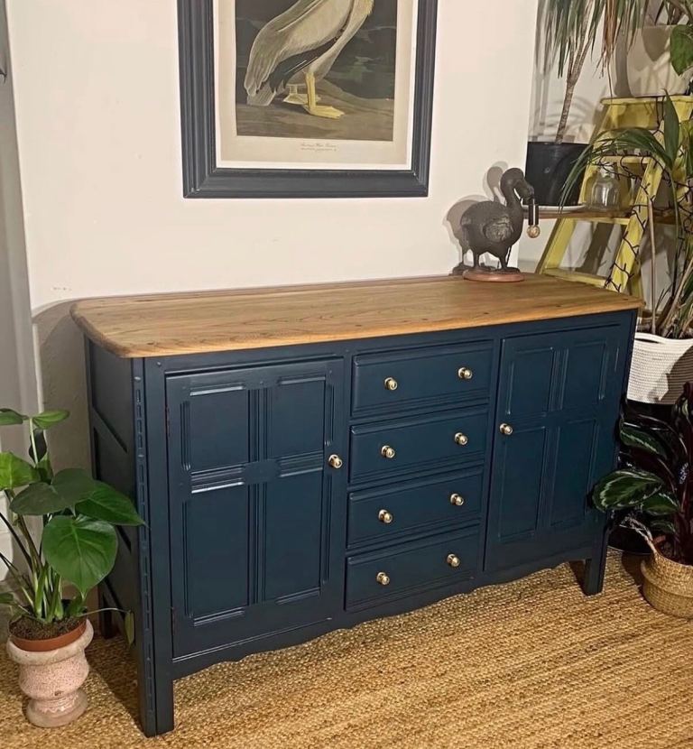 Newly refurbished Ercol sideboard elm wood 