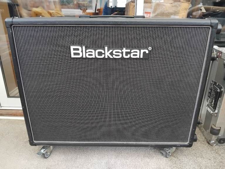 Blackstar HTV 212 2x12 guitar speaker cabinet Celestion 12 inch 80 watt castors fitted vgc