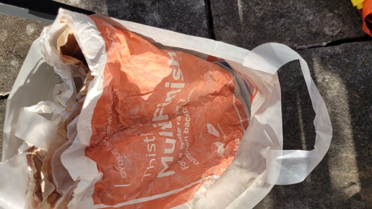 Half a sack of finishing plaster