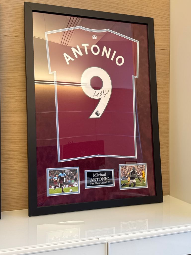 Signed and Framed Antonio Shirt