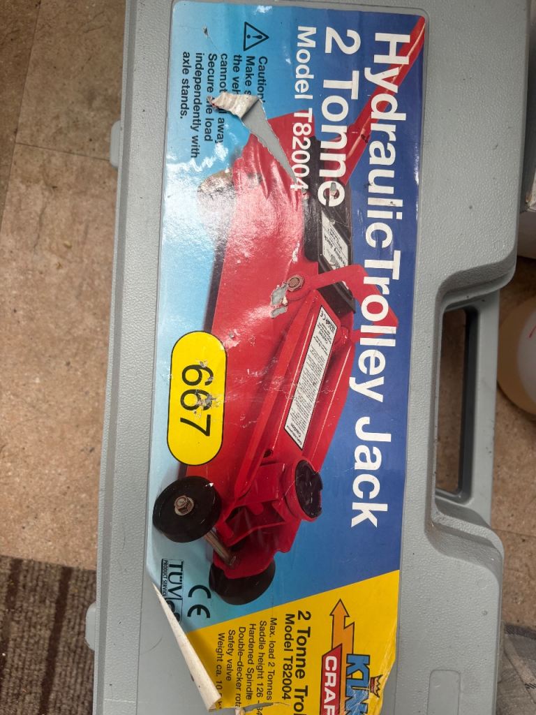 Hydraulic trolley jack 2 tonne 