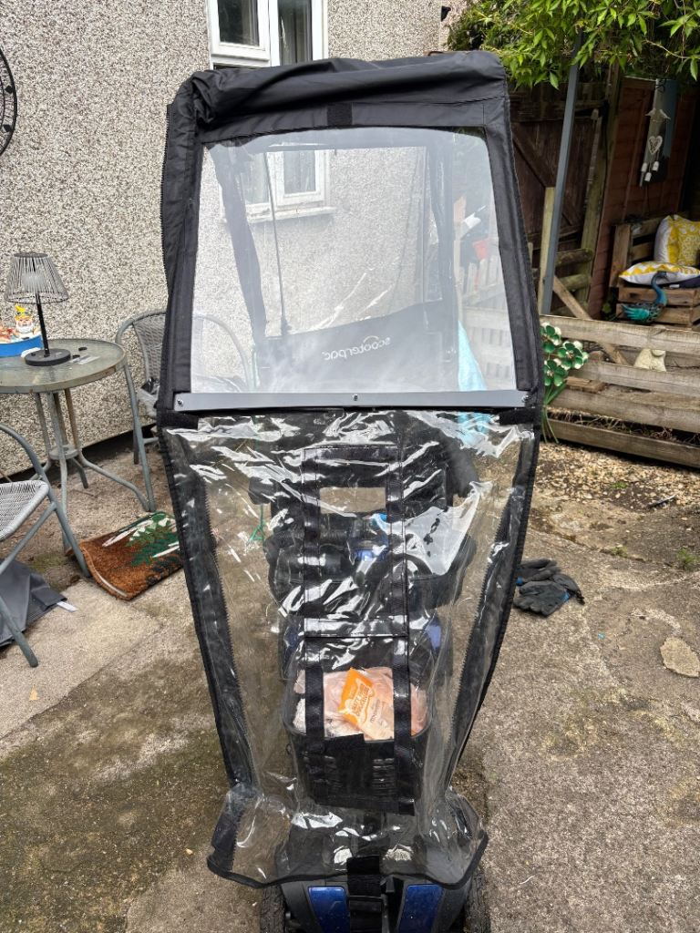 Mobility scooter rain cover