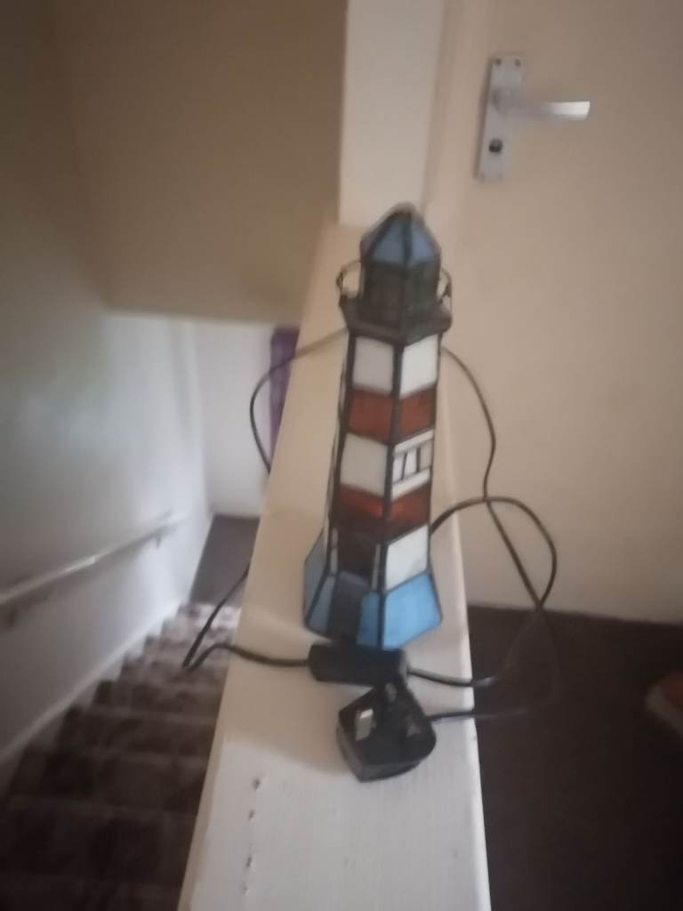 Tiffany lamp lighthouse 