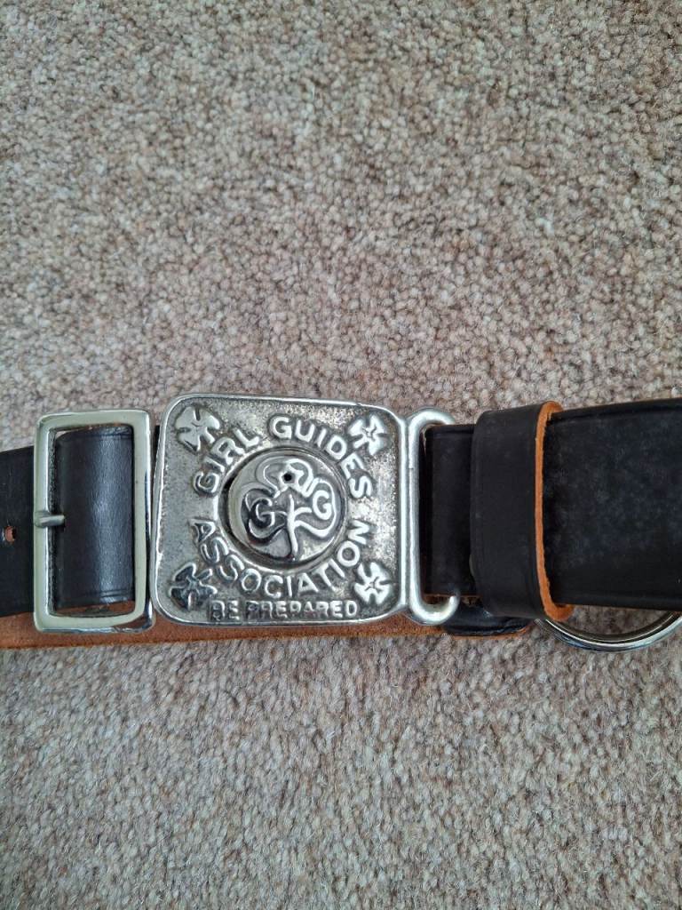 1960's Original Girl Guides leather belt