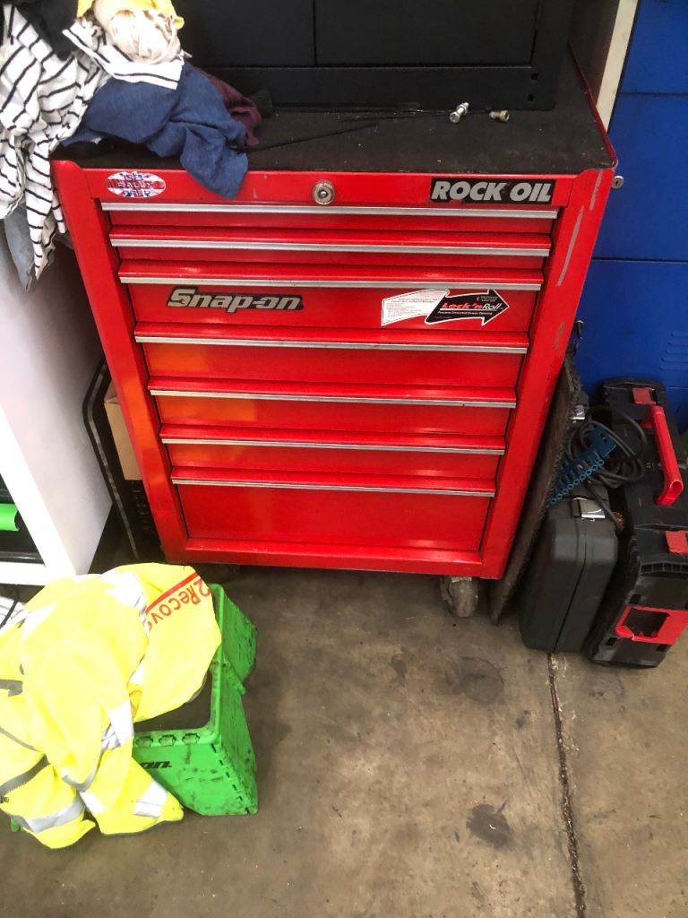 Snap on tool box