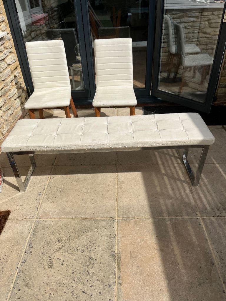 Free Furniture- 2 dining chairs and bench