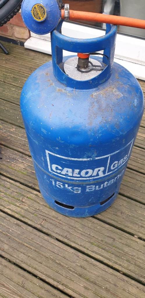 FUll 15kg Calor gas bottle with regulator 