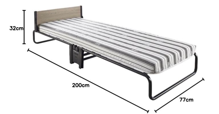 Jay-Be Folding Single Guest Bed with Mattress – As Good As New