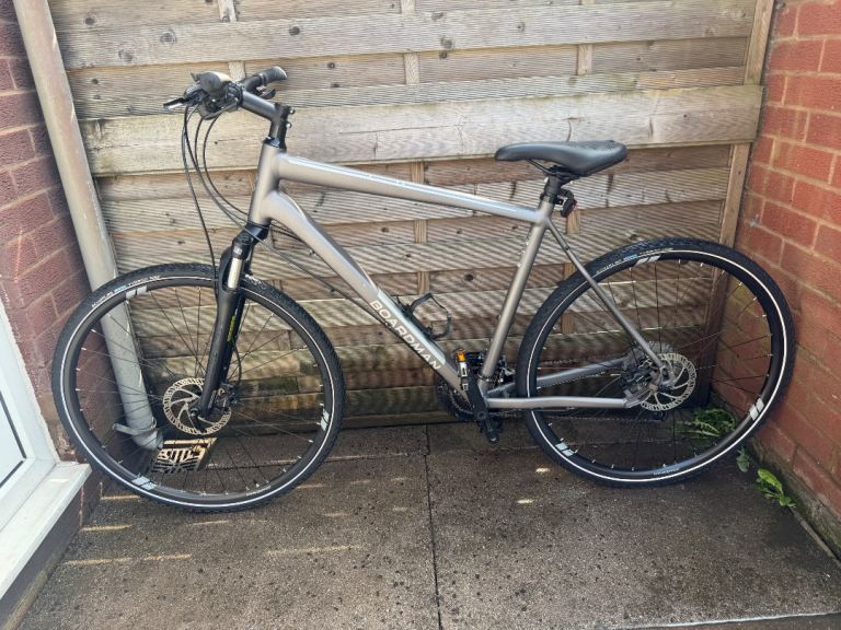 Boardman 8.6 MTX Hybrid Bike Large Frame 700c Wheels Silver Good Condition