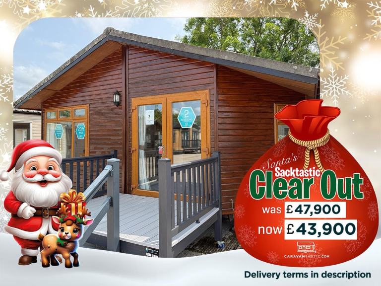 image for 2 Bed Twin Lodge 40x20 – Bath, CH, DG, Ensuite – Off Site – Private Land Use