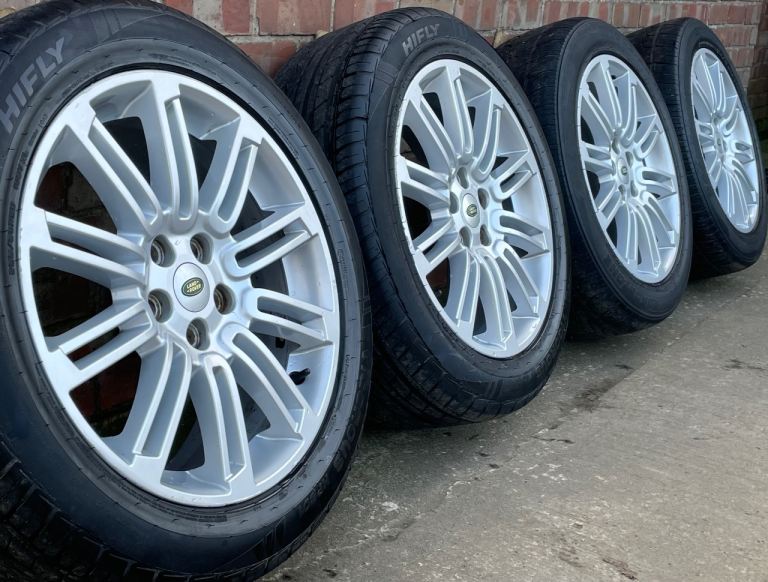 Genuine Land Rover Discovery 3 4 20" Silver Alloy Wheels L319 Tyre 255/50/20 HSE
