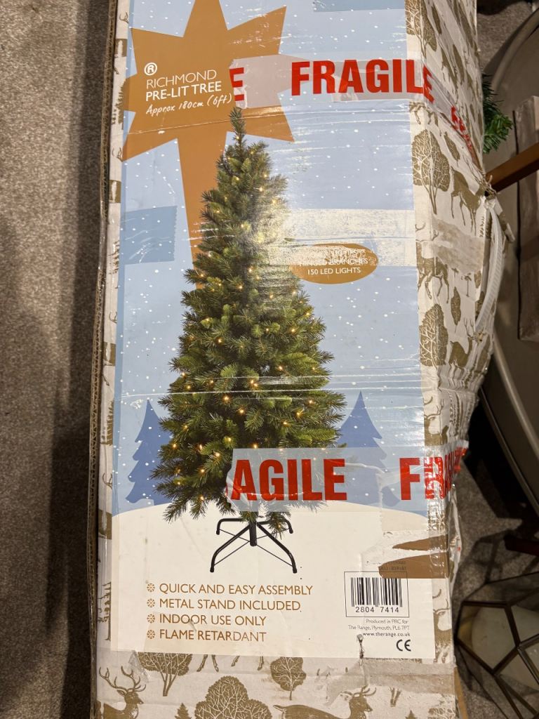 6ft Pre Lit Christmas Tree 