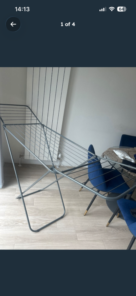 Grey Clothes Airer - Good Condition
