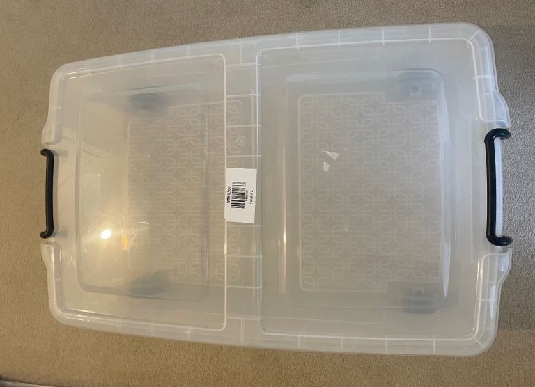 Strata 35L Wheeled Underbed Storage Boxes - Clear