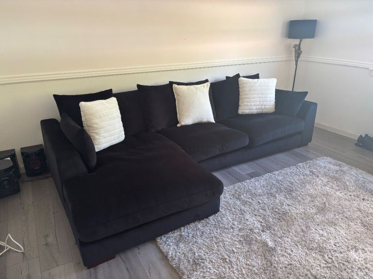Black DFS sofa