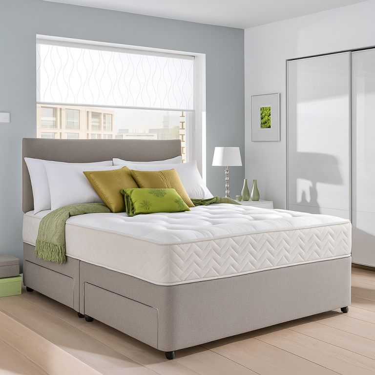 image for Modern Divan Bed with Optional Mattress for a Relaxing and Restful Night’s Sleep