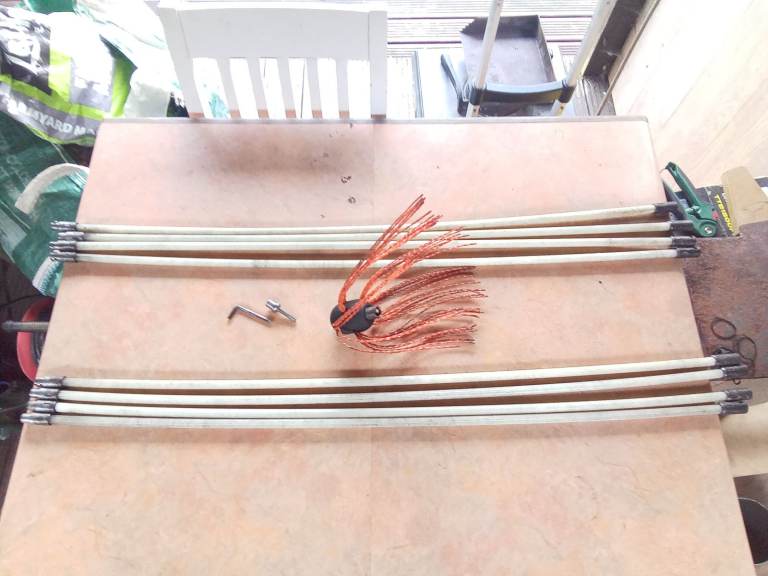Wood burner flue cleaning kit 