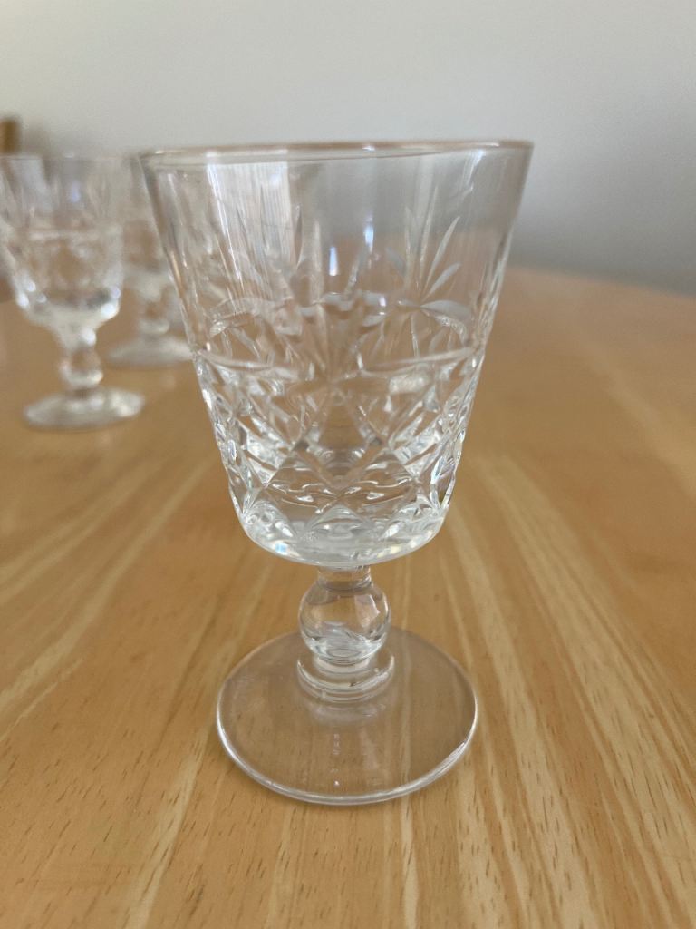 Royal Brierley Crystal Sherry/Port glasses 