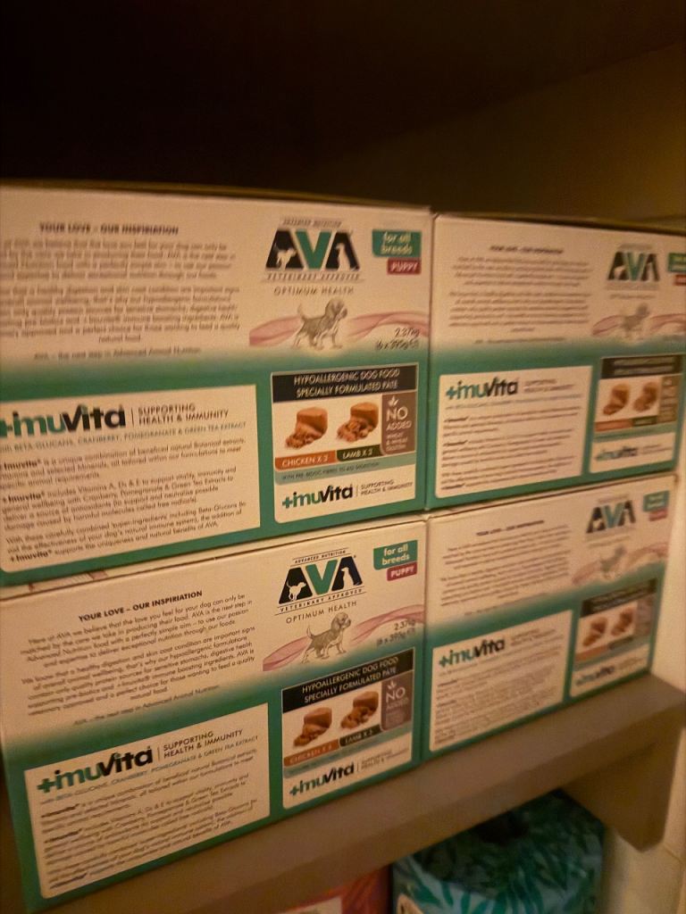 4 boxes dog premium puppy supplies