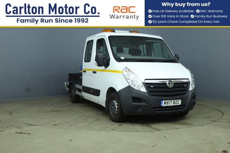 2017 Vauxhall Movano 2.3 CDTi 3500 Chassis Double Cab 4dr Diesel Manual FWD L2 H1 Euro 6 (130 ps ...