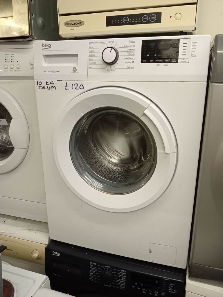 BEKO 8kg washing machine 1400 spin a class big drum £120